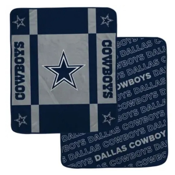 NFL Official Dallas Cowboys Fleece,Soft, Cozy Blanket/Throw Oversized 60"x70" - Picture 1 of 3
